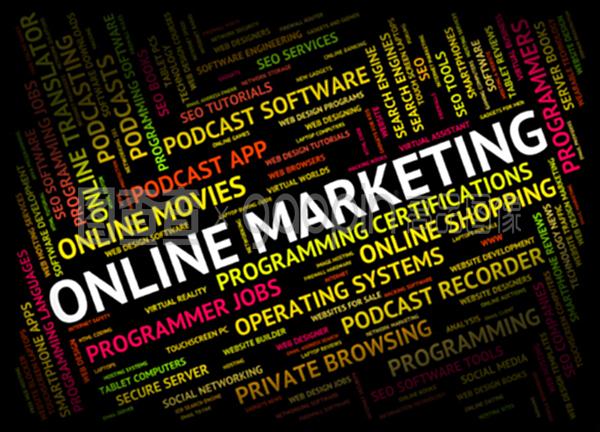 在線營(yíng)銷顯示全球網(wǎng)絡(luò)和推廣